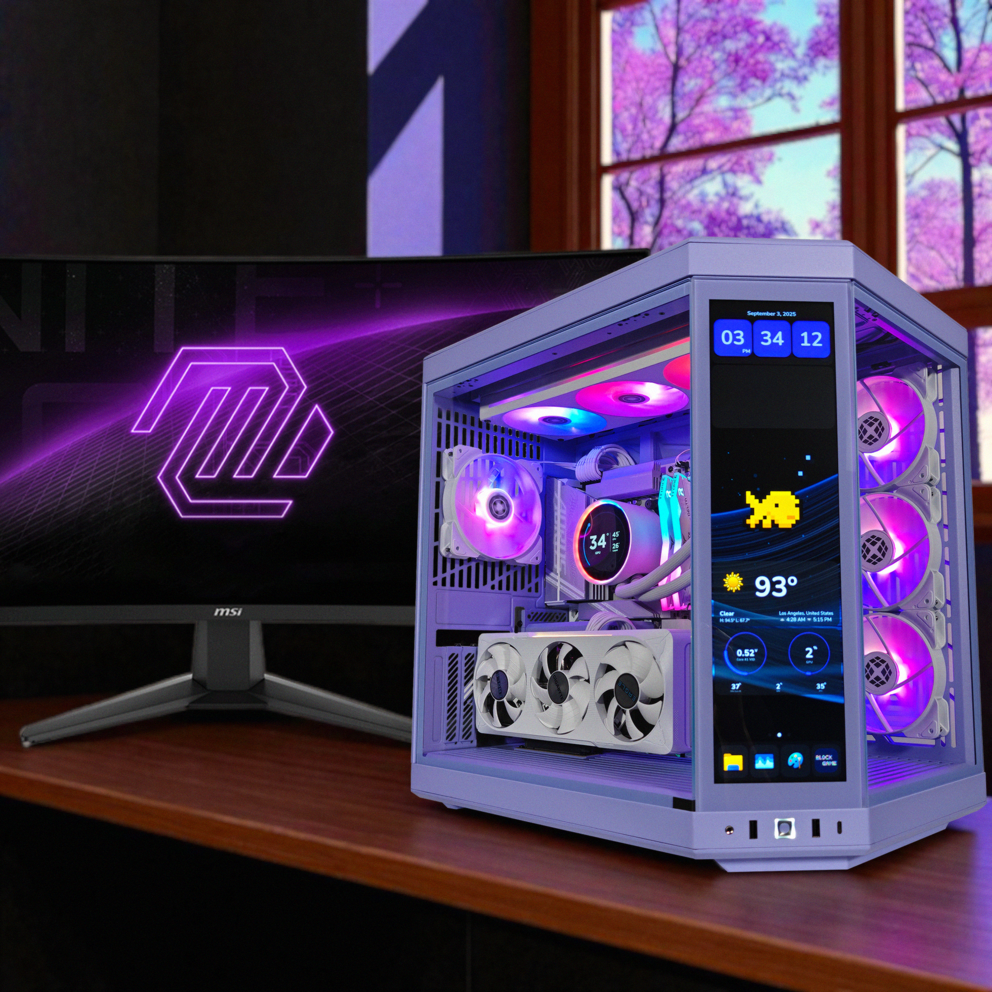Y70 Taro Milk — RTX 5070, Ryzen 7 9700X, 32GB DDR5, 4TB SSD