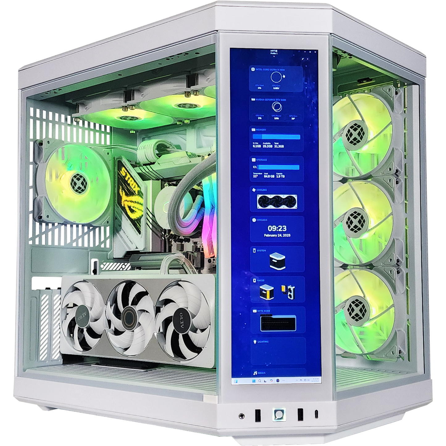 Y70 Ultimate Ghost — RTX 5080, Core Ultra 9 285K, 32GB DDR5, 2TB SSD