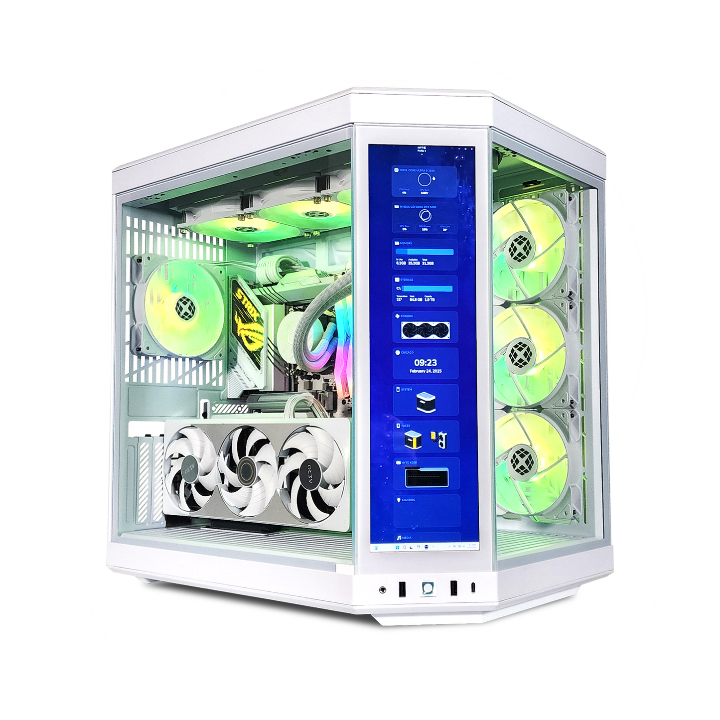 Y70 Ultimate Ghost — RTX 5080, Core Ultra 9 285K, 32GB DDR5, 2TB SSD