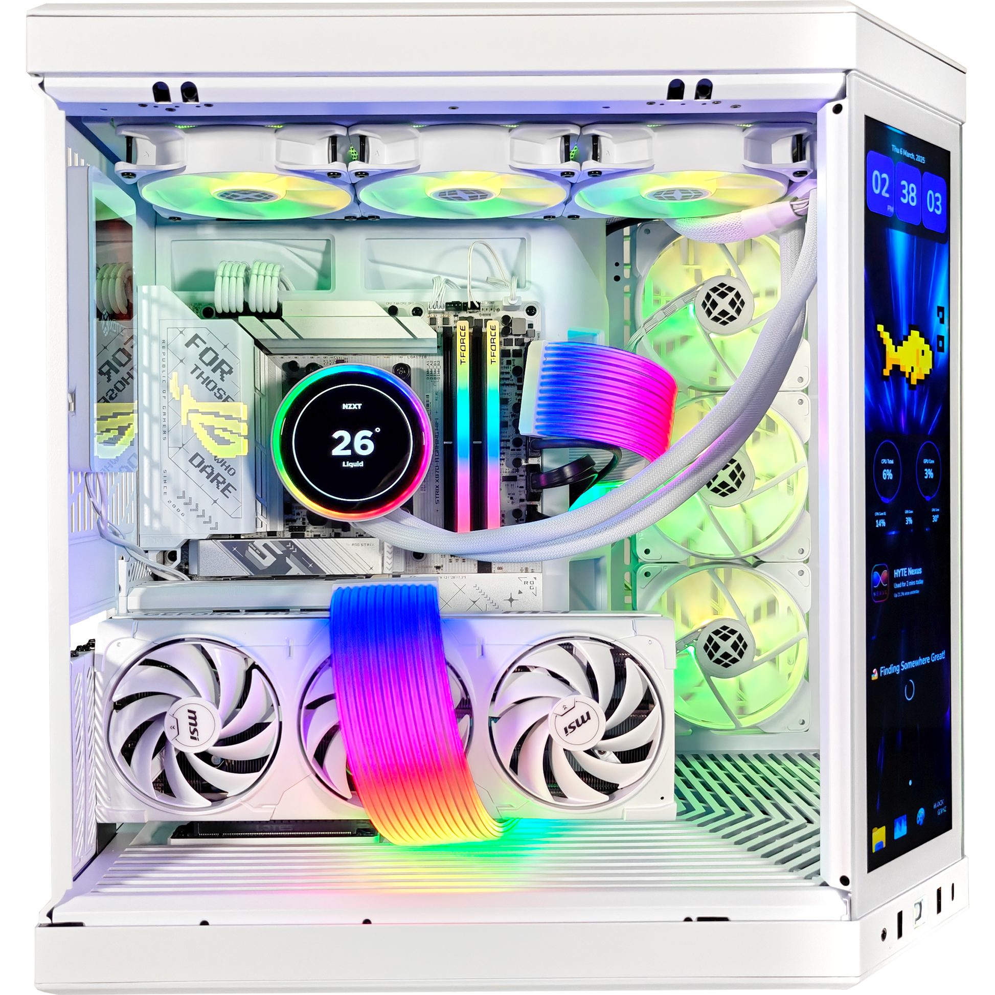 Y70 X3D Ghost — RTX 5080, Ryzen 7 9800X3D, 32GB DDR5, 2TB SSD