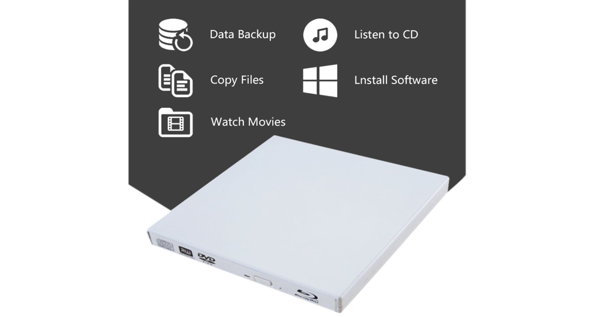 External USB 2.0 Slim Reader